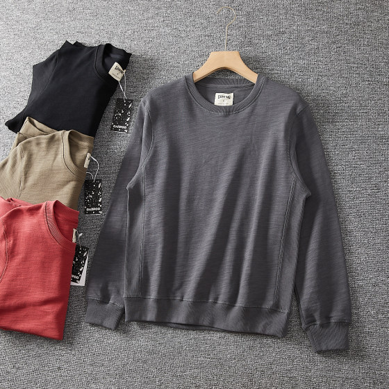 Washed cotton knitted terry spring men's bamboo joint cotton breathable solid color round neck pullover casual sweatshirt jacket
Washed cotton knitted terry spring men's bamboo joint cotton breathable solid color round neck pullover casual sweatshirt jacket