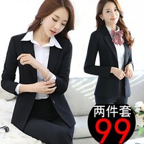 Spring and autumn professional wear womens professional suit womens dress OL suit suit suit suit suit Lady dress interview work clothes