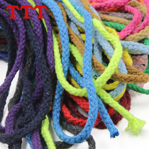 Handmade DIY Hemp rope braided cotton rope drawstring cotton rope drawstring hat rope 5MM eight-strand color cotton rope strapping rope