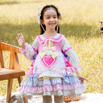 children lolita princess dress girl fluffy dress baby birthday dress dress