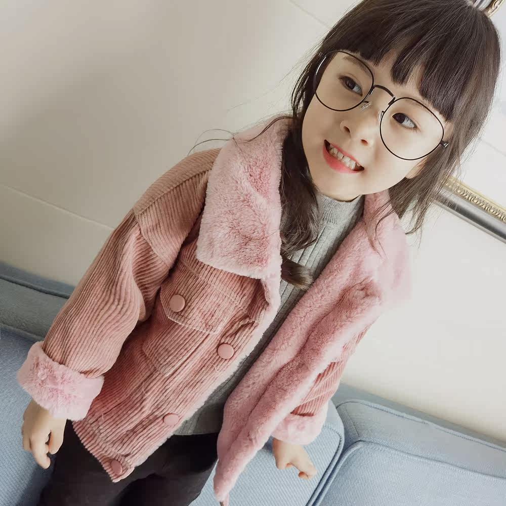 女童2016冬装新款韩版纯棉休闲百搭外套女宝宝