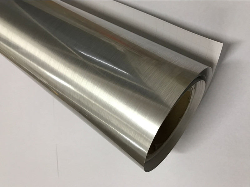 特厚金拉丝自粘墙纸壁纸家具翻新贴金属镜面贴纸 拉丝银包邮_7折现价