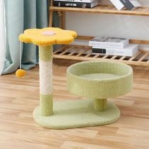 Homemade cat climbing frame cat scratching board cat toys large cat scratching column sisal column cat litter one cat supplies tide