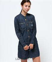 Foreign Trade Day Single Vintage Woman with long sleeves and rounded collar retro to make old denim long shirt LT9034
