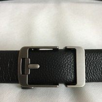 High-end automatic buckle mens belt stock clear cabin leather belt simple genuine leather beef leather casual business alloy texture buckle