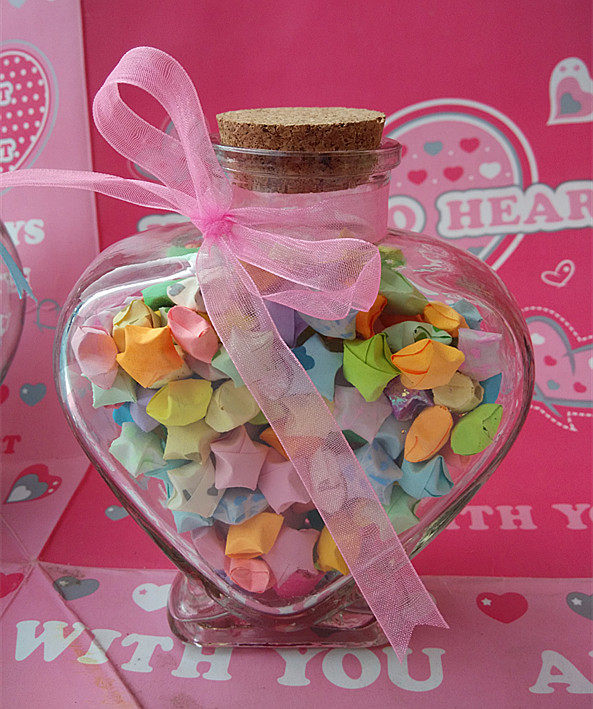 成品夜光星星许愿瓶纸卷 许愿纸 卡通爱情药丸 表情胶囊 带信纸_双氙