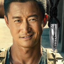 Bullet necklace Warwolf Wu Jing same sterling silver mens bullet pendant male rope army love remote couple gift