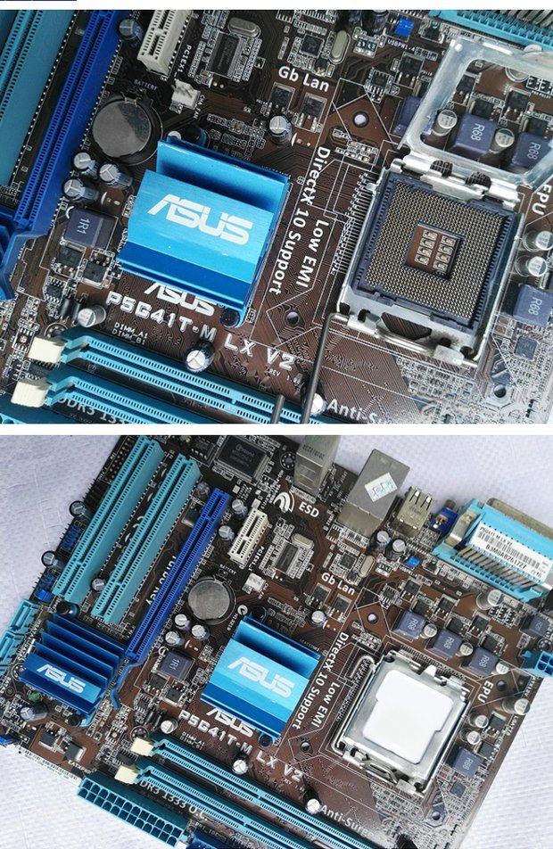 asus/华硕 p5g41t-m lx v2/mlx3/mlx/plus主板 集成显卡 g41 ddr3