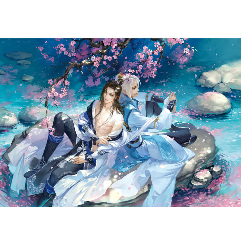 【赠精美海报】墨色十月匪萌十月古风绘画集 绘画技巧探秘 古风男子