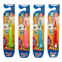 Three laughs fat little genius 2-8 childrens toothbrush specially designed for children to care for childrens mouth
