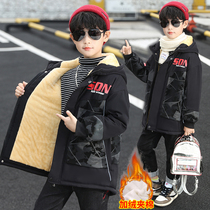 Childrens cotton jacket 2022 new winter children thicken up - and - thicken boys cotton cotton cotton clothes in the middle of autumn and winter