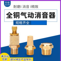 Pneumatic solenoid valve SLL adjustable silencer SML flat head pagoda full copper silencer BSL-01 02 03 04