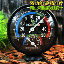Reptile thermometer and hygrometer built-in feed box thermohygrometer turtle box lizard box reptile box temperature thermometer humidity device