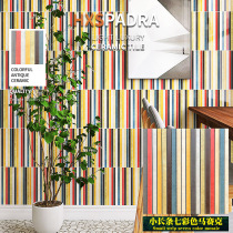 HXSpaDRA exit seven-colored long-bar ceramic mosaic tile kitchen balcony Background wall