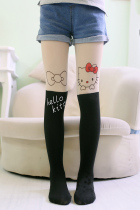 Big boy childrens pantyhose 2-piece white princess single outside wearing female beauty sweet child 10-year-old horizontal bar cartoon beautiful
