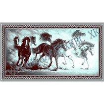 Mongolia Erdente Tapestry 100#150cm Horse Pentium