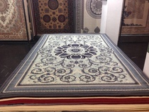 Mongolian Ulaanbaatar pure wool carpet A242 light blue