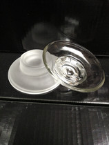 Hotel guest room dedicated transparent round glass small soap dish soap dish creative soap dish hotel soap box
