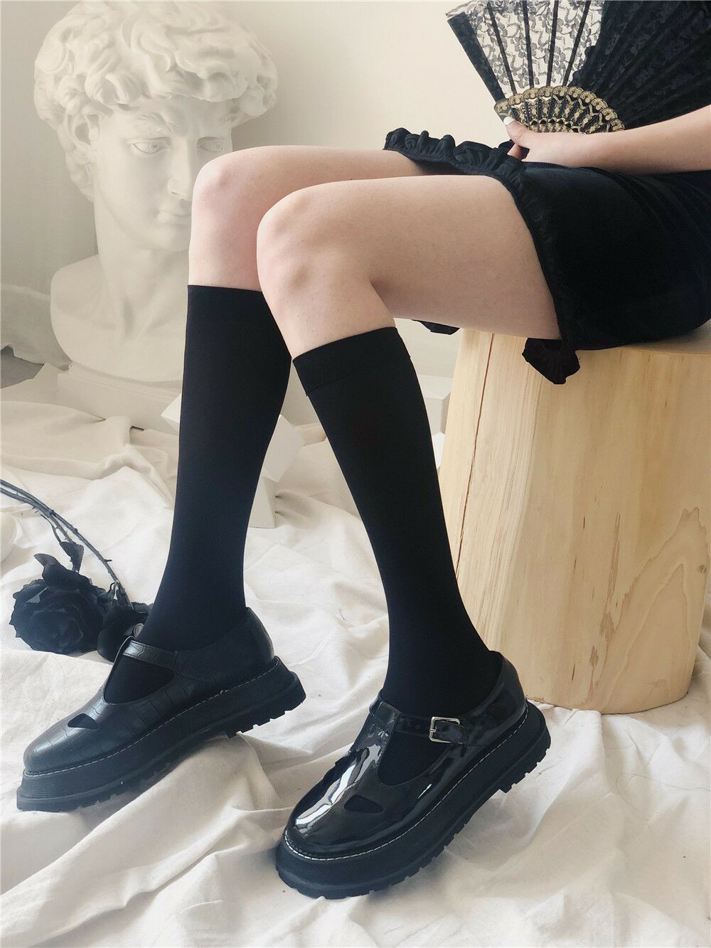 腿环大腿圈饰感少品ins潮酷暗黑性克风不良jk袜子吊袜夹电竞朋女