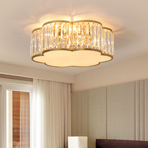 Nordic atmosphere Bedroom lamp Study restaurant Childrens lamp Warm romantic light luxury Post-modern simple crystal ceiling lamp