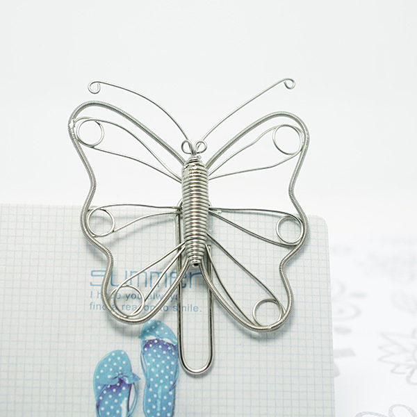 大蝴蝶回形针手工不锈钢工艺品创意新奇个性文具家居小玩意小礼物