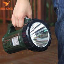 Yage led strong light flashlight Rechargeable portable light army household outdoor lighting long range searchlight