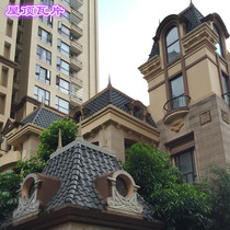 Foshan SWA ceramic bright all-ceramic glazed tile Siwa European-style building roof tile roof tile residential villa tile