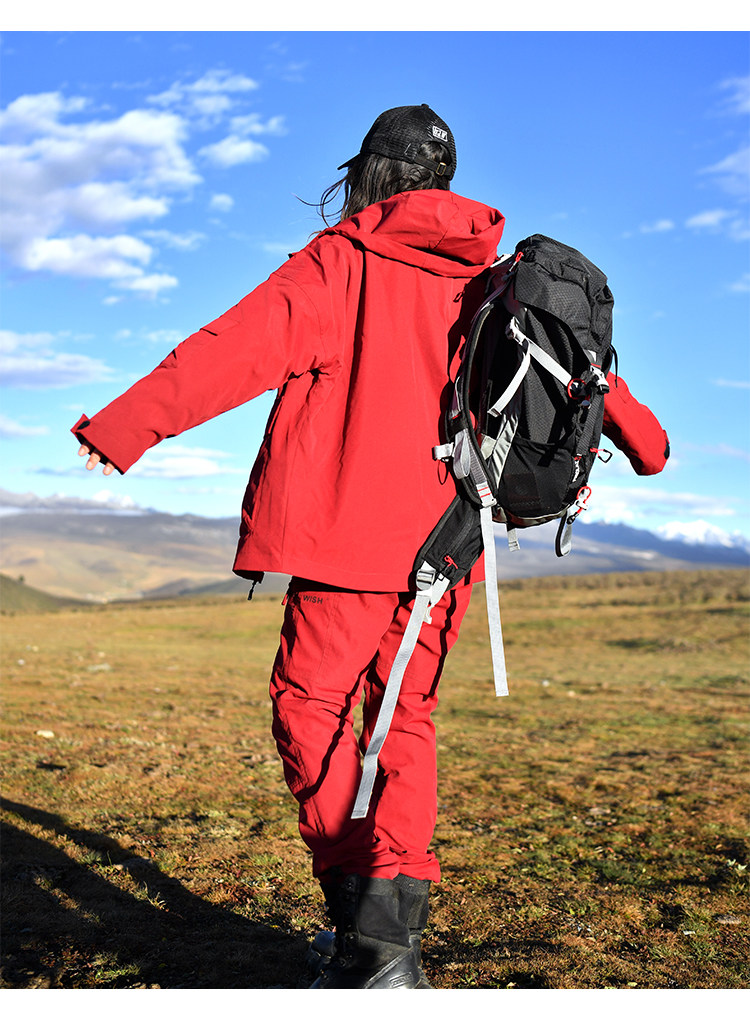 北京森林户外新品休闲旅行宽松显瘦速干加绒连帽工装风开衫外套女