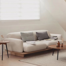 Day-style retro Nordic design single double trio position sofa small family type modern minimalist sofa log in silence style