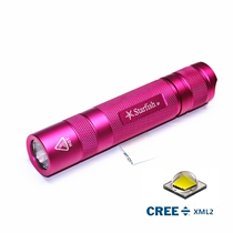 EDC starfish strong light flashlight S5 portable mini girl flood light straight tube imported XML2U3 riding home