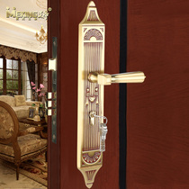 American Emperor European pure copper door lock Villa double door to open the mother and child door lock Indoor solid wood door lock all copper