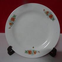 Folk - custom old plate 70s printing household regular plate dishes nostalgia collection of movie props antique physical photographs