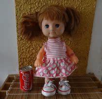 Old doll plastic rubber toy girl second-hand old toy real photo appearance is not cleaned nostalgic collection