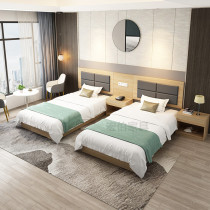 Hotel Furniture Custom Guest House Single 1 2 m Bed Mark Rooms Full double apartment bed Mining-room special bed