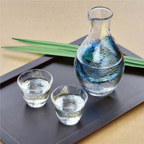 Japan Imports East Ocean Sasaki Gold Bottles Discretionary Handmade Gold Leaf Ice Wine Jug Clear Wine Wine With Ice Wine Pot Gift Set