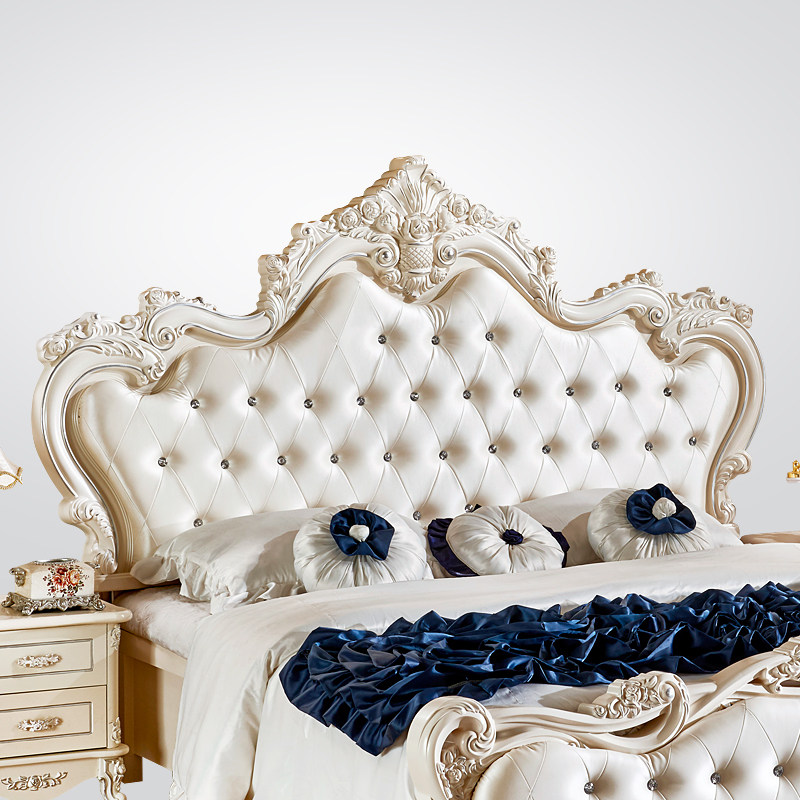 8米法式床头烤漆公主床头儿童床头板双人