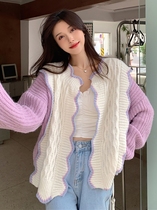 Jacket Woman Spring Autumn Winter 2022 New Sweater Cardigan Design Sensation Small Crowd Gentle Wind-Knit Cardigan Outwear Outside