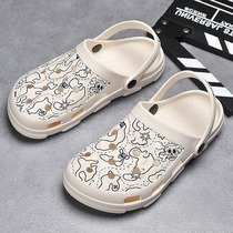 Japan Summer EVA dongle Shoe Mens sport Baotou Half slippers Anti-slip soft bottom Deodorant Beach Sandals