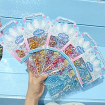 Childrens Princess drill stickers double-layer gem cartoon stickers shiny three-dimensional reward stickers Snow White Sophia ice and snow
