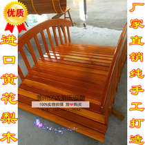 Kindergarten wooden arch bridge combination large outdoor climbing amusement equipment arch bridge with drilling hole physical training combination