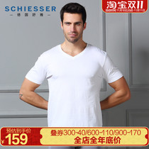 Germany Shure Underwear Men's 2pcs 20029M Cotton Comfortable Cotton V Neck Short Sleeve T-shirt T-shirt