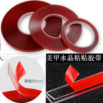 Nail tools new crystal adhesive tape full-through double-sided seamless tape nail shop works display viscose