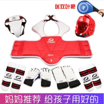 Competitive taekwondo protective gear full set of children and adults practical thickening protective gear set of six or eight sets of masks