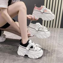 Thick-soled dad shoes for women spring new Korean version versatile small height increase cm super hot casual sports shoes