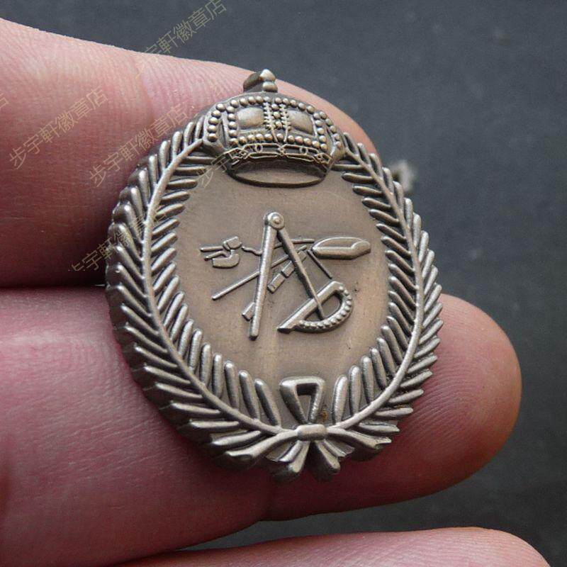 军迷用品沙特阿拉伯皇家卫队工兵徽章胸针简约男士胸针男01