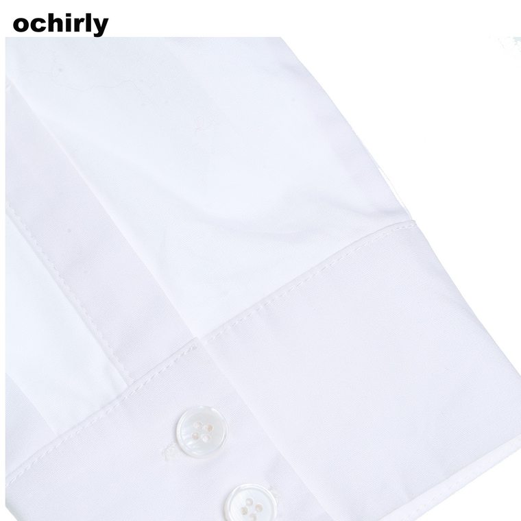 Ochirly欧时力2015新女秋装含棉俏皮印花宽松短款衬衫1153013280