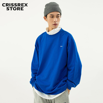 Crissrex Store Chill Solid Color Basic Simple Joker Couple Commuter Backing Shirt Printed T-Shirt