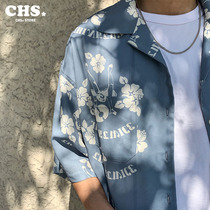 SUPERTOFU (SPTF) vintage sandalwood flower pattern ALOHA Hawaiian men and women short sleeve shirt