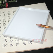 Wenfang students use palette to adjust the drawing board Jingdezhen ceramic gouache watercolor Chinese painting palette pen bed