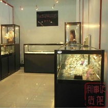 Jewelry mobile phone smoke cabinet Jewelry jewelry glass showcase Glasses display cabinet boutique counter shelf transparent multi-function